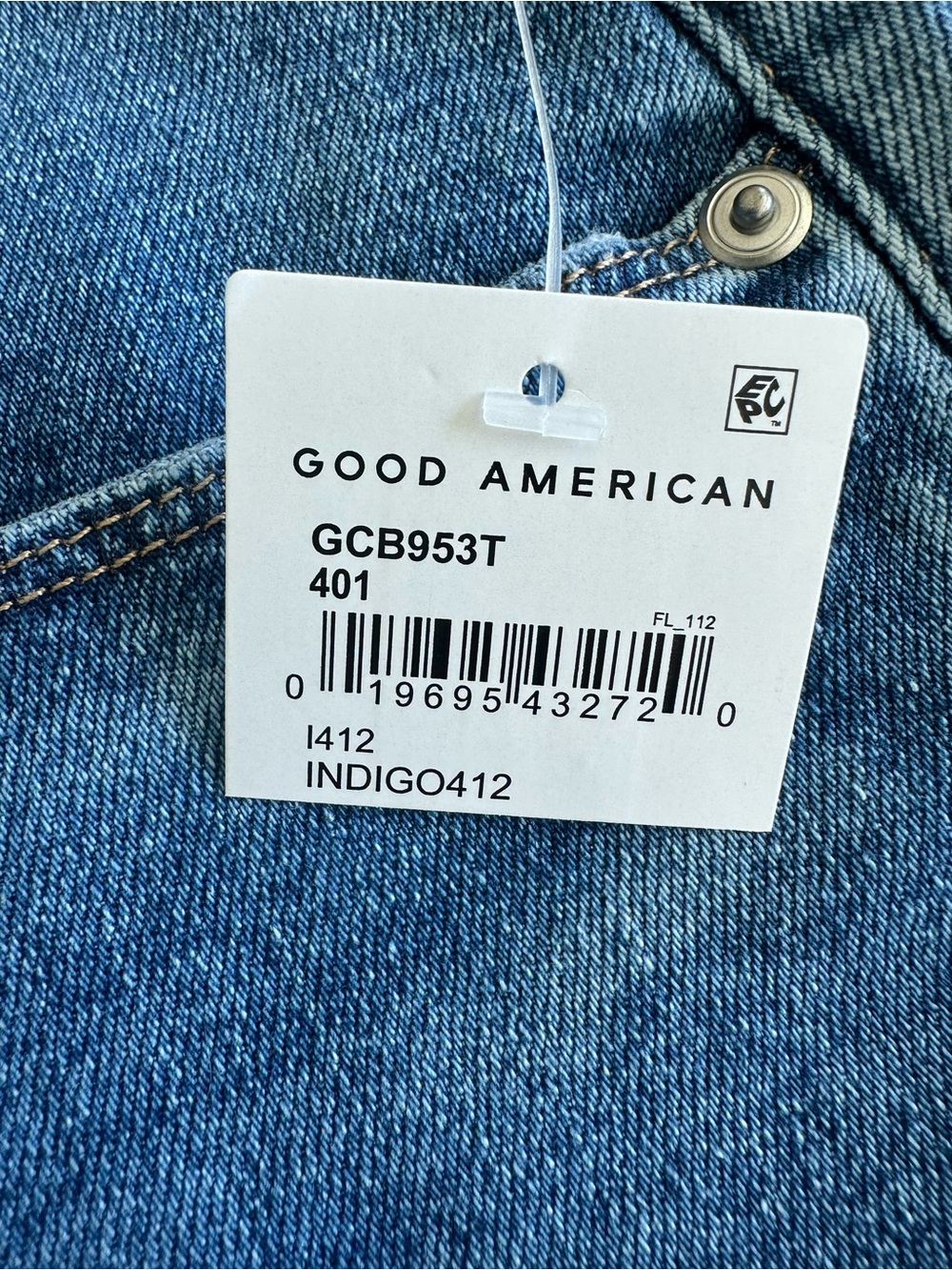 NWT Good American Good Classic Bootcut Jeans in Indigo - Picture 9 of 12